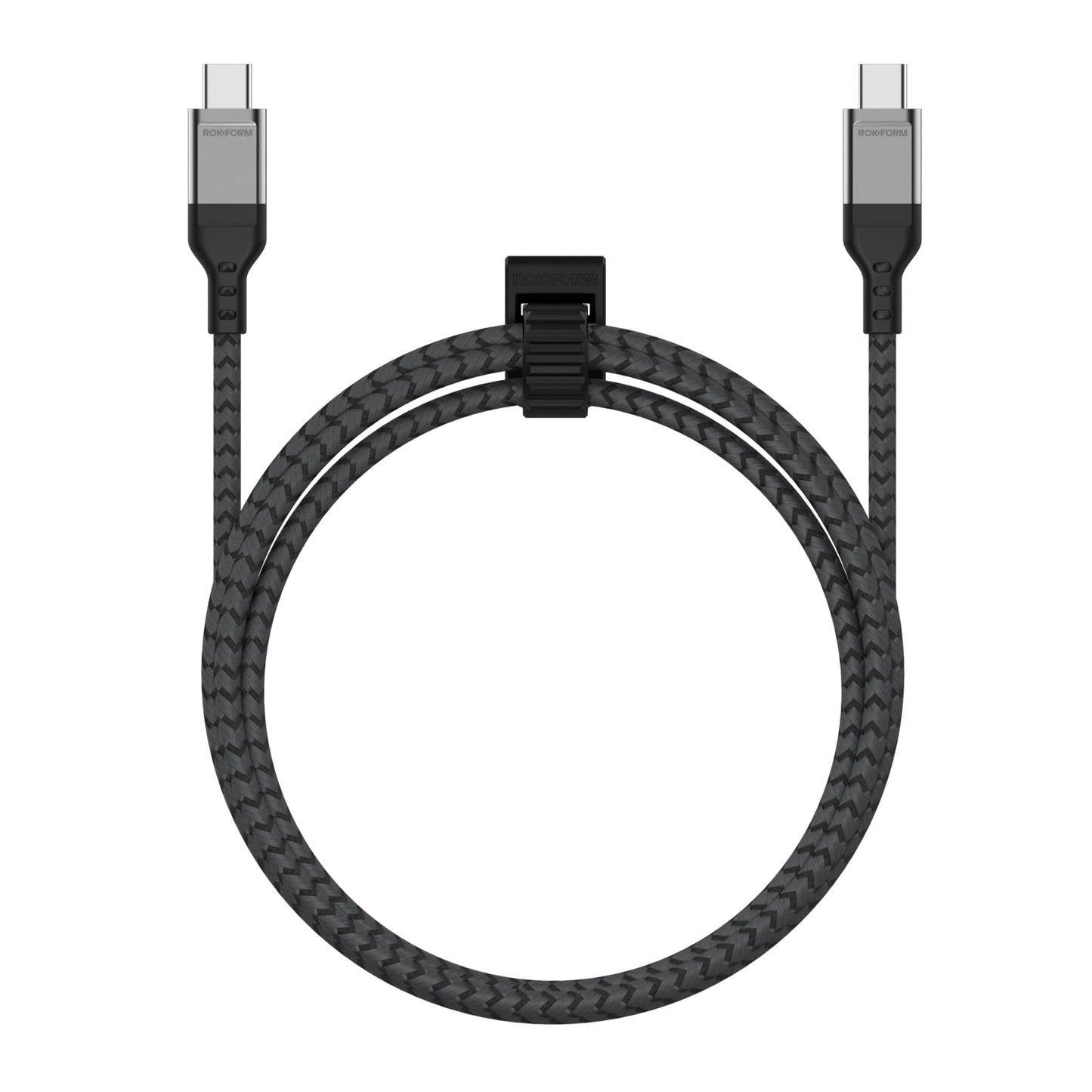 Rokform - PowerTrip 100W USB-C Charging Cable, 2m (6.6 ft), Fast Charging Braided Cable, 5,000 Bend Tested, for iPhone 15s, Galaxy S23s, or Any USB C