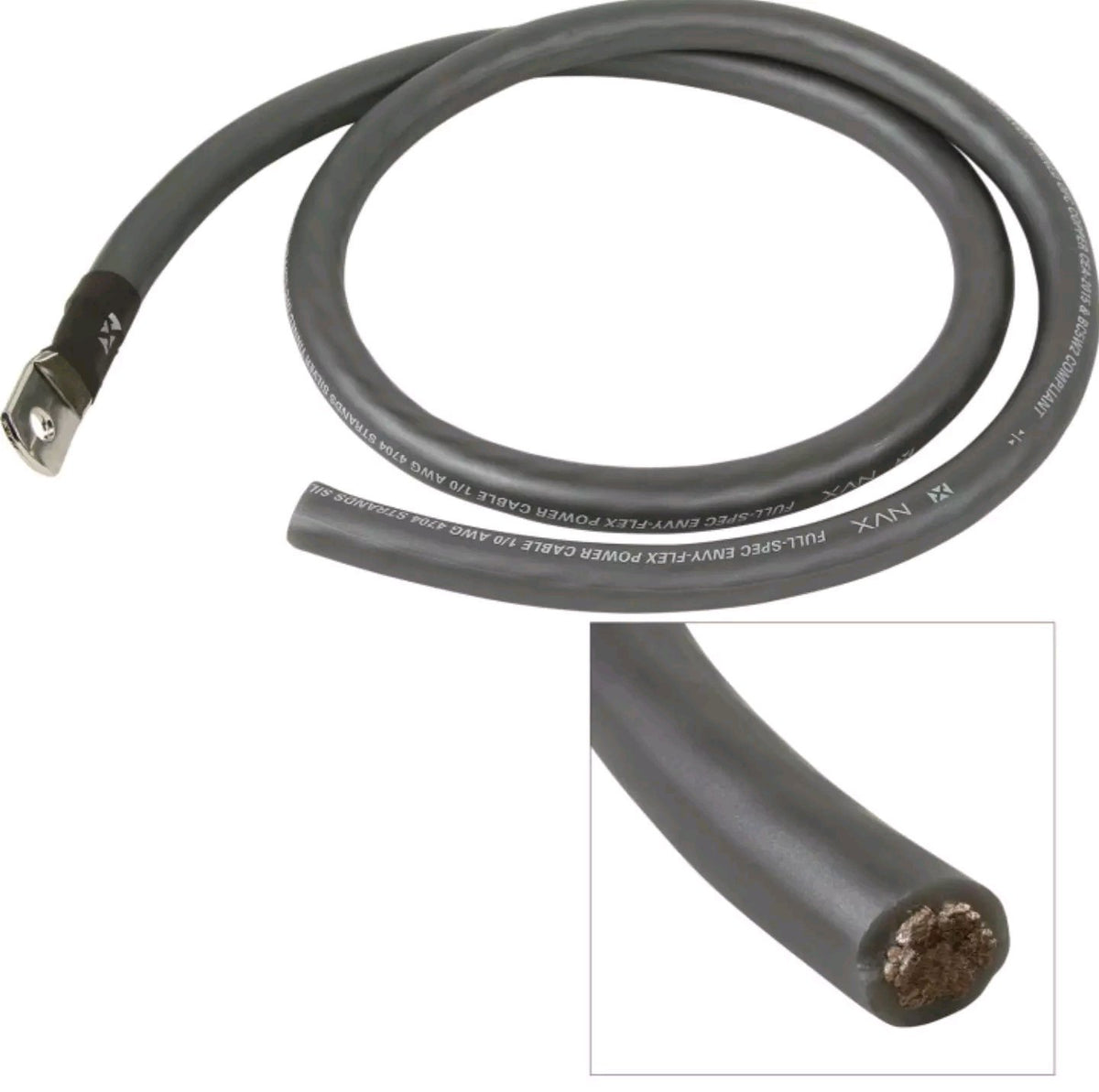 NVX True Spec 1/0 Gauge 100% OFC Wire Big 3 Amp Wiring