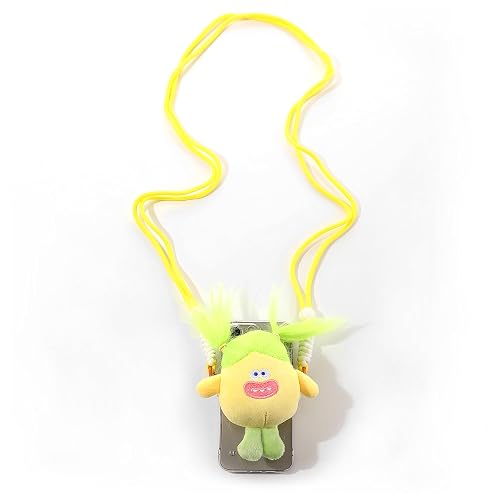 RACIOCK 17cm Doll Phone Lanyard Crossbody for Women & Teens with Adjustable Anti Theft Strap & Holder for All Phones, Universal Cell Phone Neck