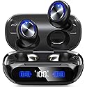 Bluetooth Earbuds Wireless 200Hrs Playback, IPX7 Waterproof, Noise Canceling LED Power Display Earphones with Charging Case, in-Ear, Headphones…