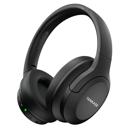 TANKASE Active Noise Cancelling Headphones, Wireless Over Ear Bluetooth Headphones,100H Play Time Bluetooth Headphone with Microphone,Lightweight…
