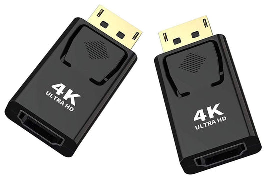 BERLAT Displayport to HDMI Converter，DP to HDMI Adapter [2-Pack],3840x2160p Male to Female Converter Compatible