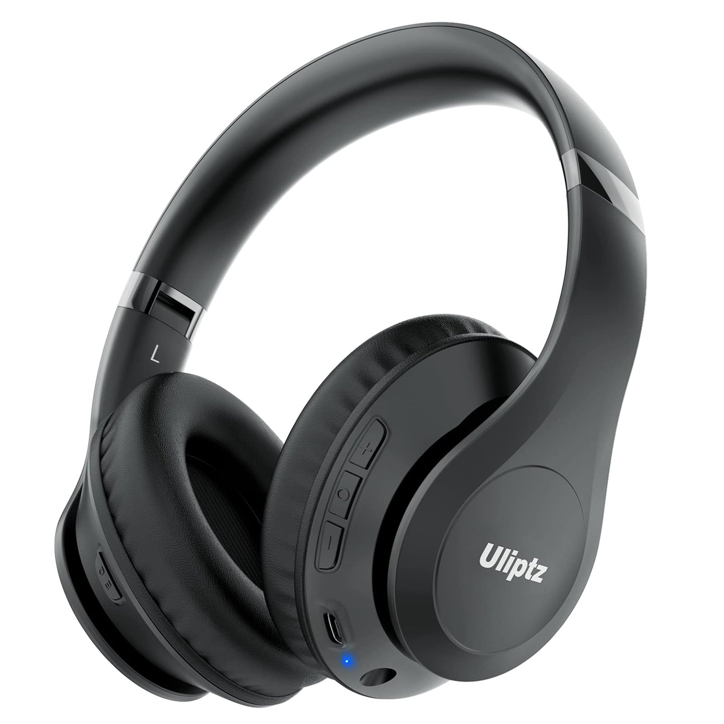 Uliptz Wireless Bluetooth Headphones, 65H Playtime, 6 EQ Sound Modes, HiFi Stereo Over Ear Headphones with Microphone, Foldable Lightweight Bluetooth…