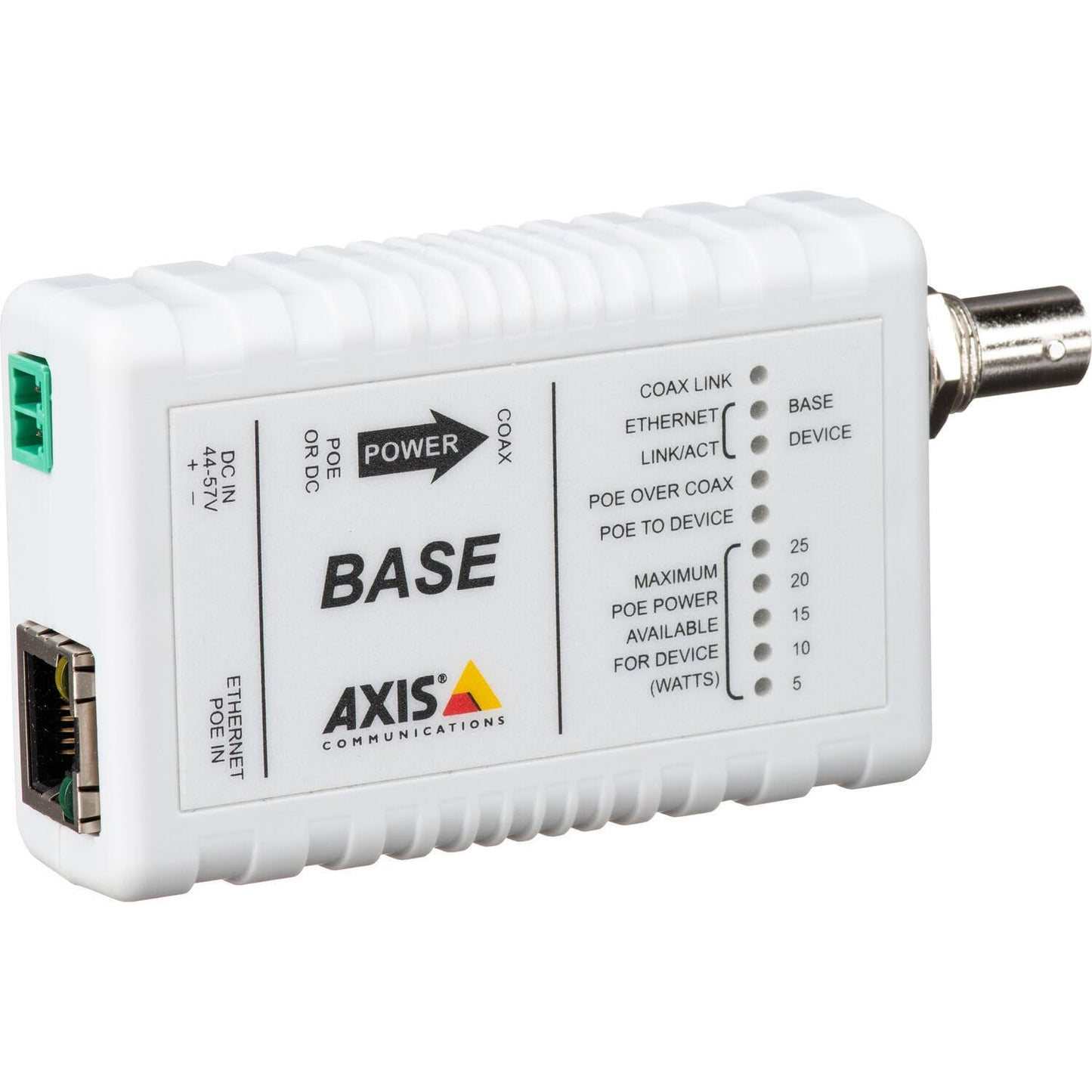 Axis Communications AXIS T8641 PoE+ Coaxial Converter Adapter Base 5028-411