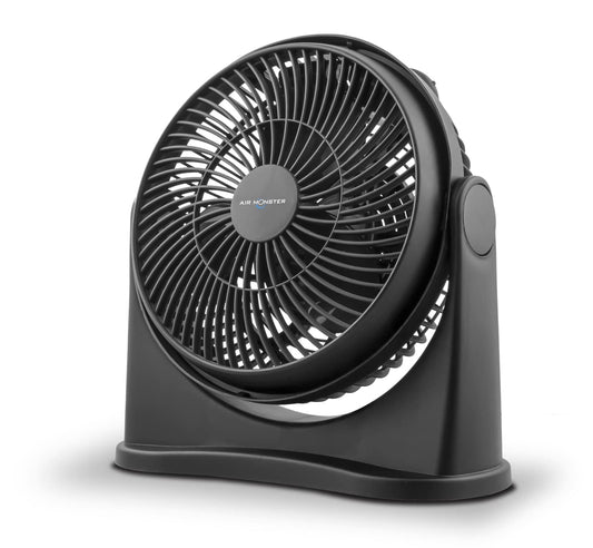 Air Monster 15655 High Velocity Personal Desk Fan, 8 Inch, Black