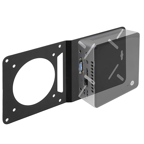 VESA Mount Adapter Plate for Intel NUC & Mac mini M4,VESA Monitor Arm Extension Plate for NUC Mini PC Computer,Fits 75x75mm and 100x100mm VESA Monitor