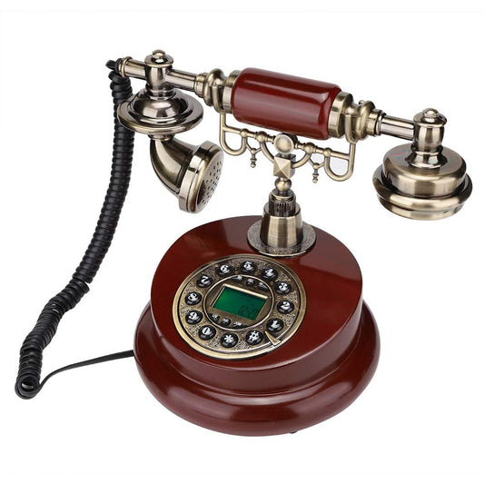 Old Fashioned Retro Telephone, MS-6100B European Retro Push Telephone Dial Desk Phone Home Decor Classical