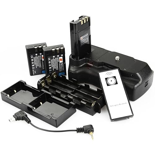 DSTE Replacement for Pro IR Remote Vertical Battery Grip + 2X EN-EL9 Compatible Nikon D40 D40X D60 D3000 D5000 SLR Digital Camera