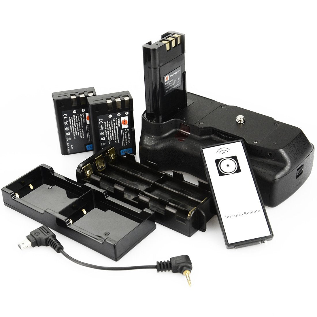 DSTE Replacement for Pro IR Remote Vertical Battery Grip + 2X EN-EL9 Compatible Nikon D40 D40X D60 D3000 D5000 SLR Digital Camera