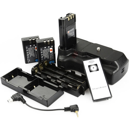 DSTE Replacement for Pro IR Remote Vertical Battery Grip + 2X EN-EL9 Compatible Nikon D40 D40X D60 D3000 D5000 SLR Digital Camera
