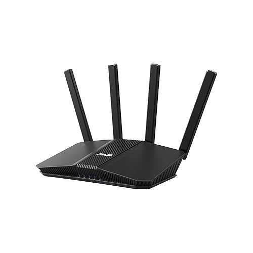 ASUS RT-BE55 Dual-Band WiFi 7 (802.11be) Smart AiMesh Extendable Router, 3600 Mbps, 2.5G Port, Up to 3 SSIDs for IoT Devices, Parental Controls