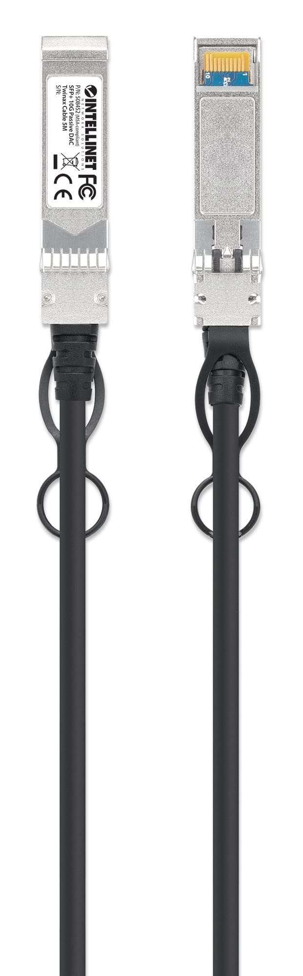 Intellinet 10G SFP+ Passive DAC Twinax Cable, 14 Ft, MSA-Compliant