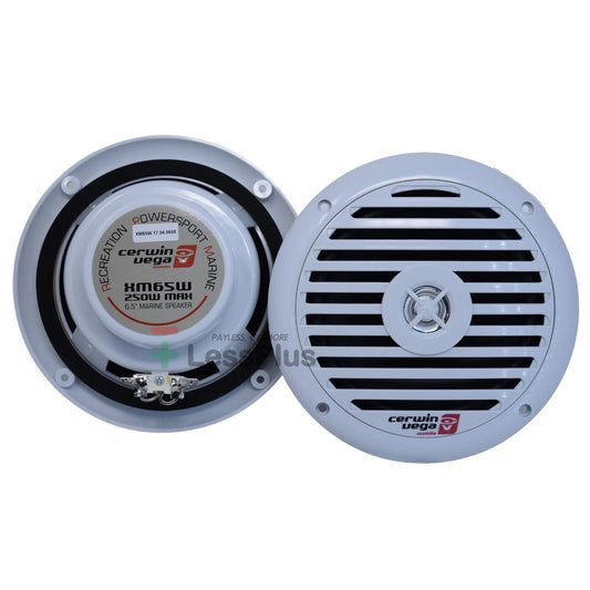 Cerwin Vega XM65W 6.5" 120W 2-Way Coaxial Speakers Marine Grade White (Pair)