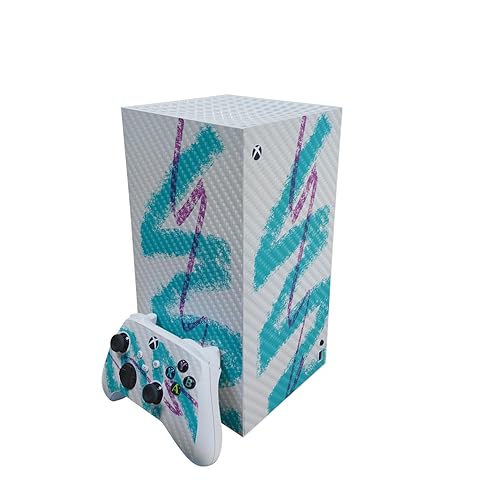 Carbon Fiber Gaming Skin Compatible with Microsoft Xbox Series X Digital Edition Bundle - Paper Cup - Premium 3M Vinyl Protective Wrap Decal Cover
