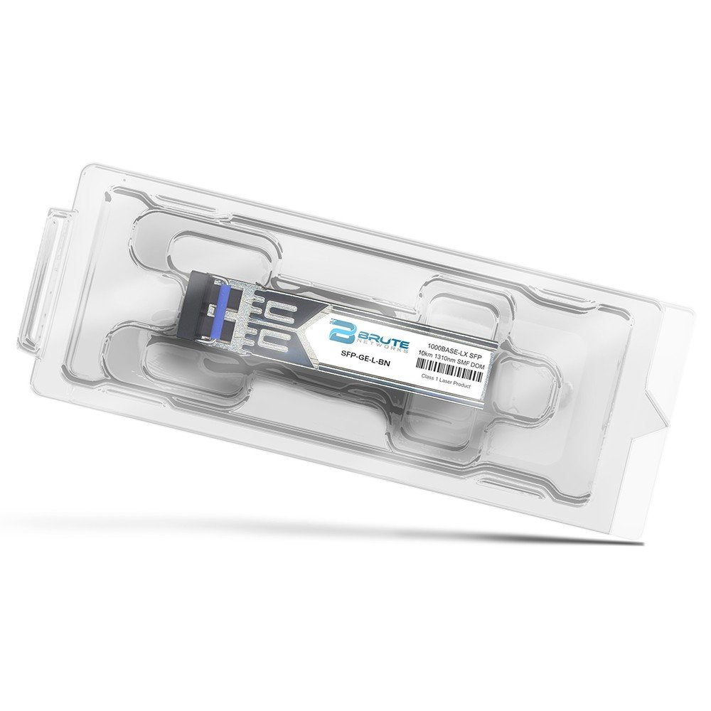 Brute Networks SFP-GE-L-BN - 1000BASE-LX 10km SMF 1310nm SFP Transceiver (Compatible with OEM PN# SFP-GE-L)
