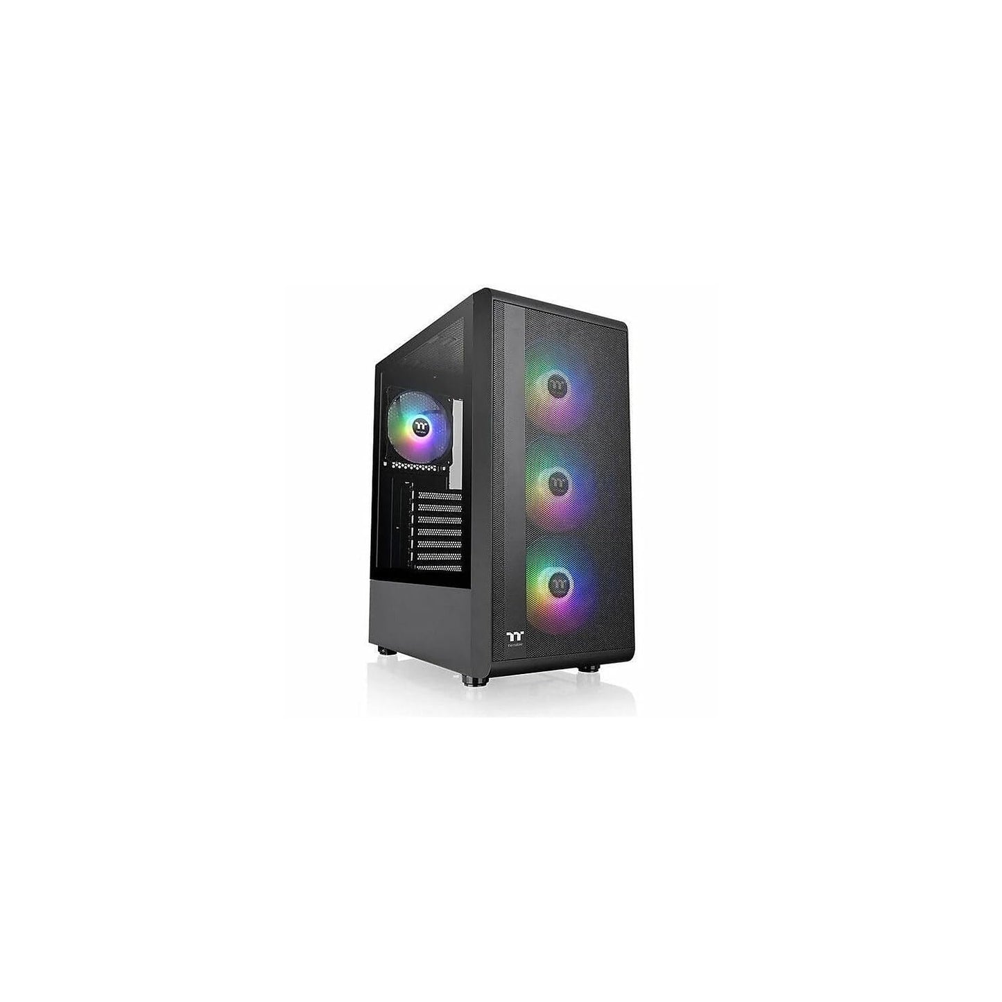S200 Plus TG ARGB Mid Tower Computer Chassis; 4 x 120mm ARGB Fans Pre-Installed; Mesh Front Panel; TG Side Window; CA-1X2-00M1WN-01; 3 Year Warranty