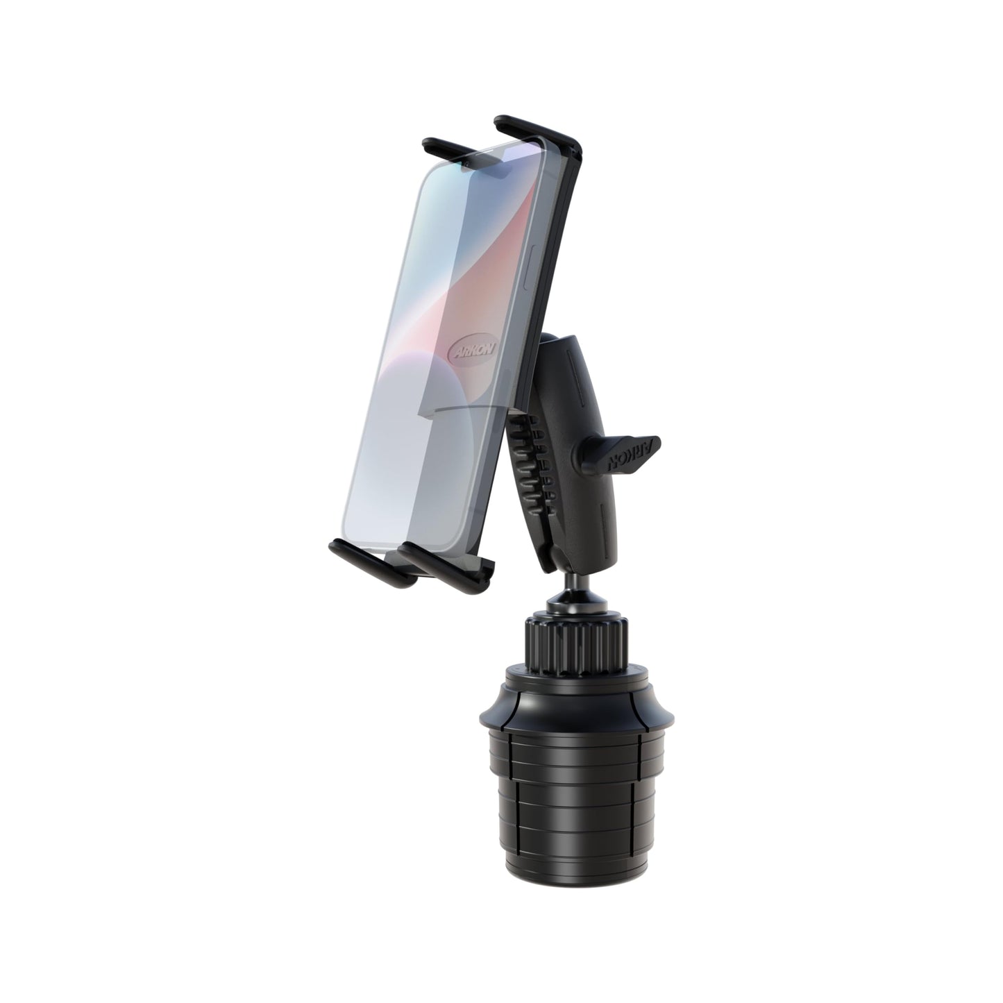 ARKON Mounts Slim-Grip Ultra Car Cup Phone Holder, Adjustable Mount Shaft, Expandable Cup Holder, Compatible with iPhone, Galaxy, Pixel and More