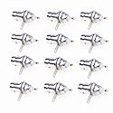 bnafes BNC Chassis Panel Mount Socket Female Jack Solder Type Connectors Adapter 12-Pack Used On Test Equipment