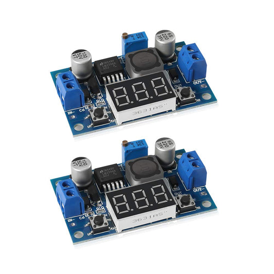 2pcs LM2596 Adjustable Voltage Regulator 4.0-40V to 1.25-37V DC 36V to 24V to 12V to 5V Variable Volt Power Supply Car Motor Buck Step Down Converter…