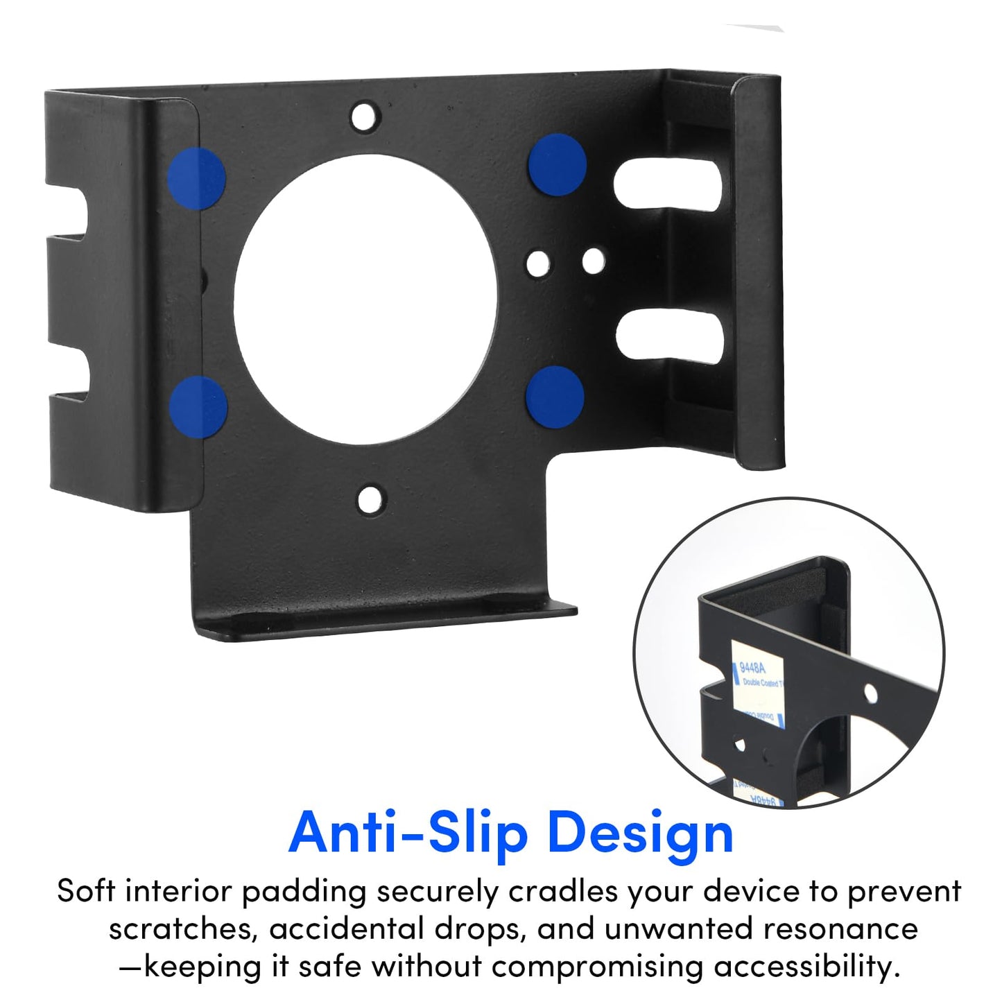 ATMTV All Metal Mac mini M4 Stand- Secure Under Desk Mount for 2024 Mac mini M4/M4 Pro,VESA & Wall Mount Compatible,Space-Saving Design,Mac mini M4