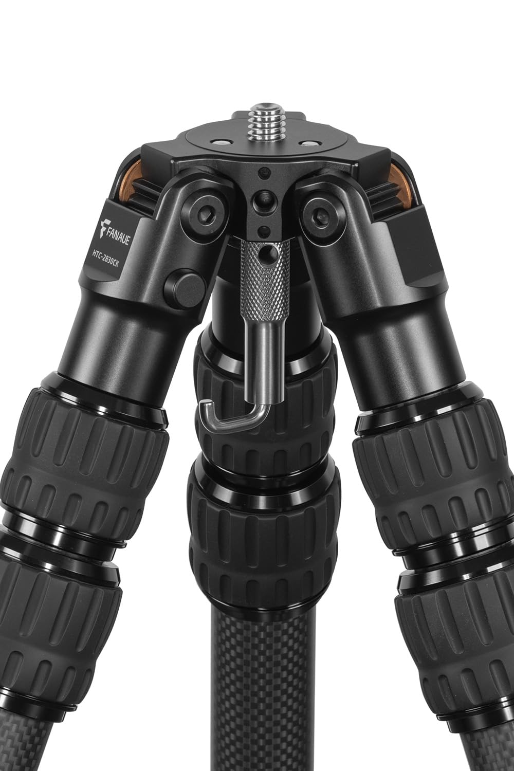 FANAUE Carbon Fiber Tripod with 3/8" Mounting Stud, 3 Angle Stop Positions - Ultra Stable Professional Camera Tripod,Lightweight Tripod for Hunting