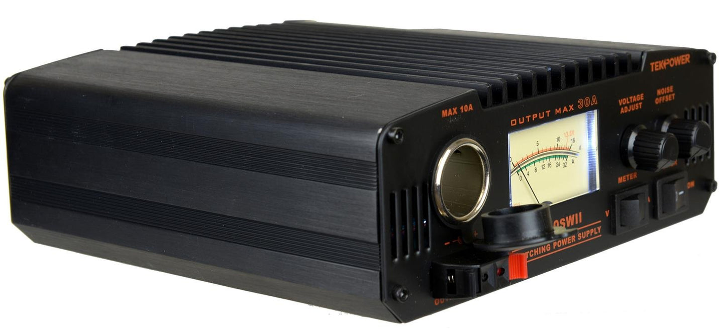 TekPower TP30SWII 30 Amp DC 13.8V Analog Switching Power Supply with Noise Offset