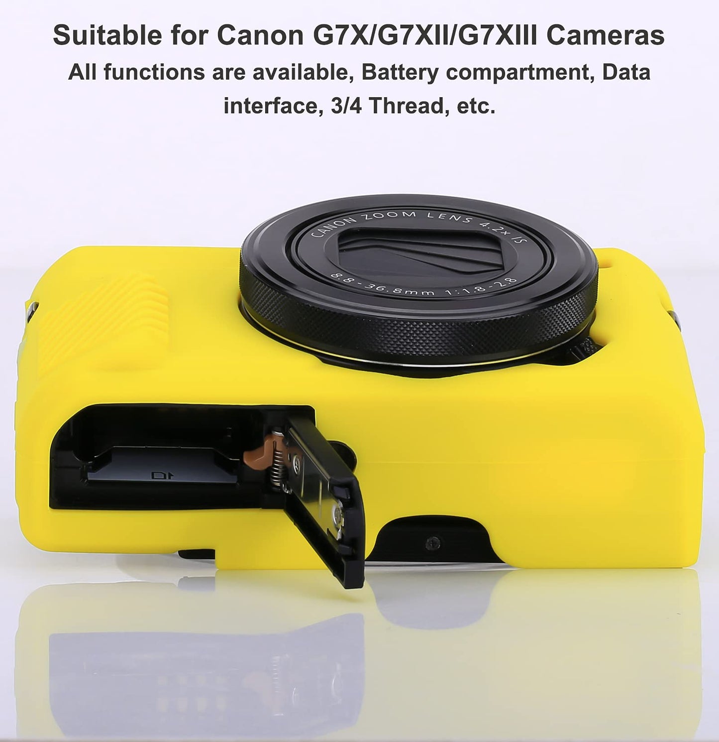 G7X / G7X Mark II Camera Silicone Case, Ultra Thin Lightweight Rubber Soft Silicone Case Bag Cover for Canon PowerShot G7X / G7X Mark II