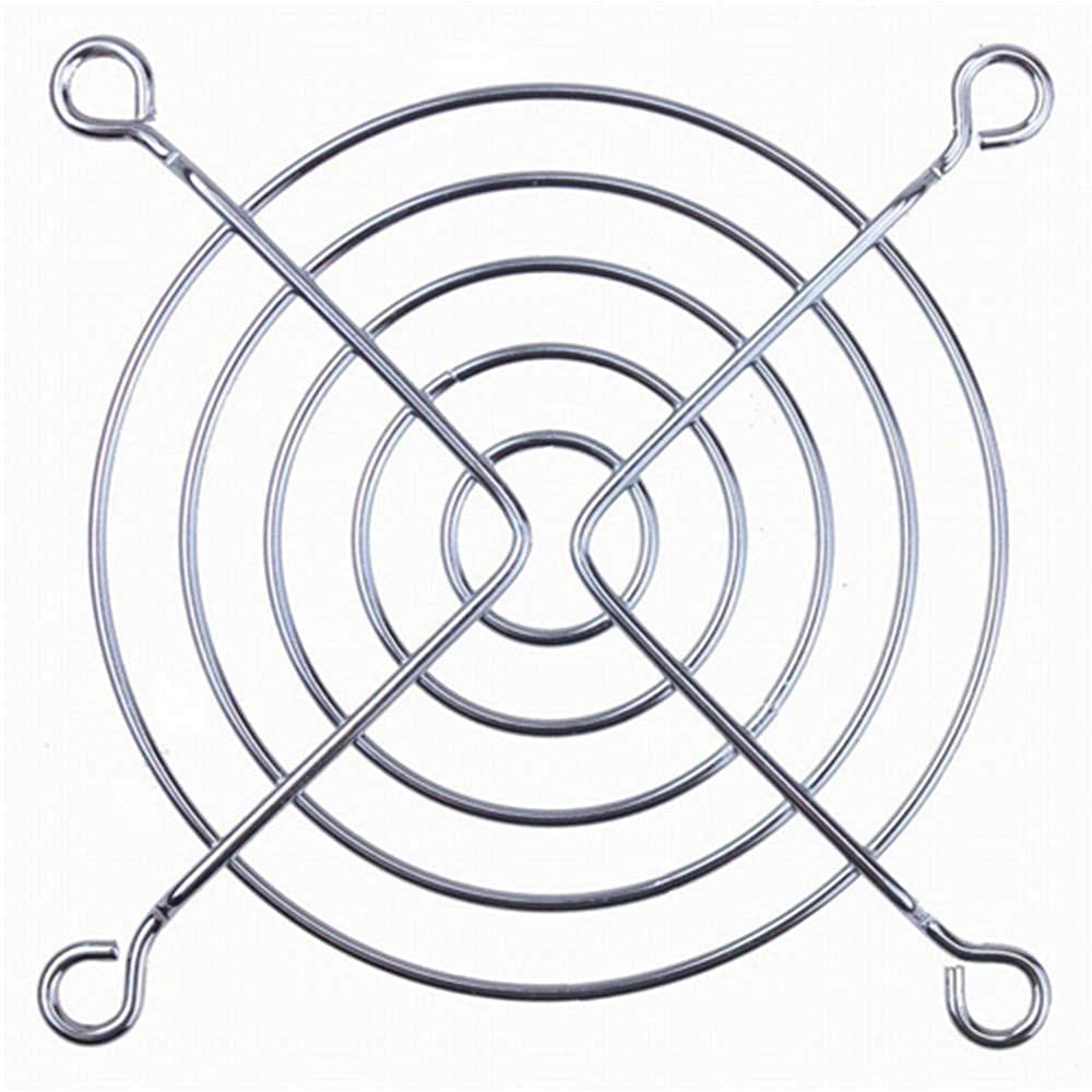 GDQLCNXB 80mm 3.1" Silver Fan Protect Mesh Grill Fan, Pack of 6