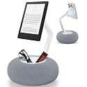 BIVOGID Upgraded Magnetic Kindle Holder for Bed, Dual-Axis 360° Adjustable Pillow Stand with Bowl & Suction Cup Base, Compatible with 3.5-7" Kindle