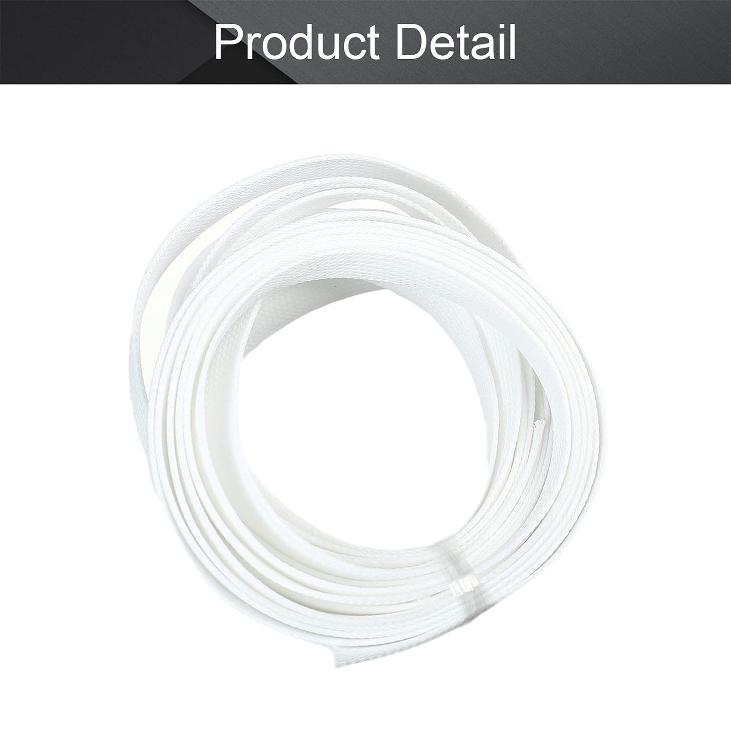 Othmro 16.4ft Length PET Flexible Expandable Braided Cable Sleeves 0.62inch Width Wire Loom Sleeving and Organizers Flexible Wire Mesh Sleeves for TV