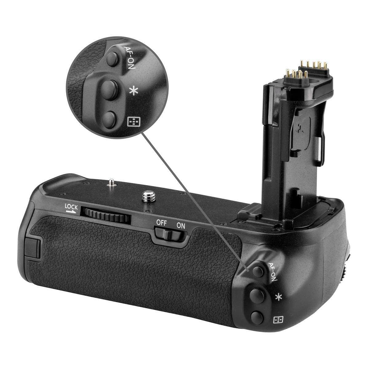 BM Premium Pro Series Multi-Power BG-E14 Replacement Battery Grip Compatible with EOS 70D, EOS 80D, EOS 90D Digital SLR Camera