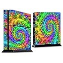 Skin Decal Vinyl Wrap for PS4 Sony Playstation Console (skins only) / Trippy Color Swirl