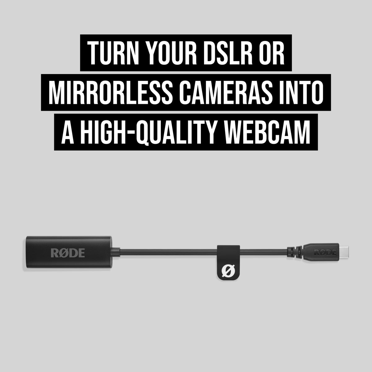 RØDE 1080p60 HDMI to USB-C Converter, Compatible with Any UVC Device