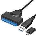 EYOOLD SATA to USB 3.0 Adapter Cable for 2.5 inch Hard Drive HDD/SSD Data Transfer, External Hard Drive Converter Support UASP (Black)