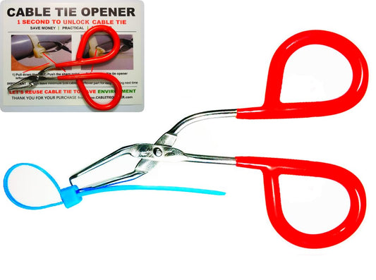 CABTOR® Cable Tie Opener (Authentic Product & Trusted Brand) | Unlock Zip Ties in 1 Second | Pocket-Sized & Stainless Steel Tool