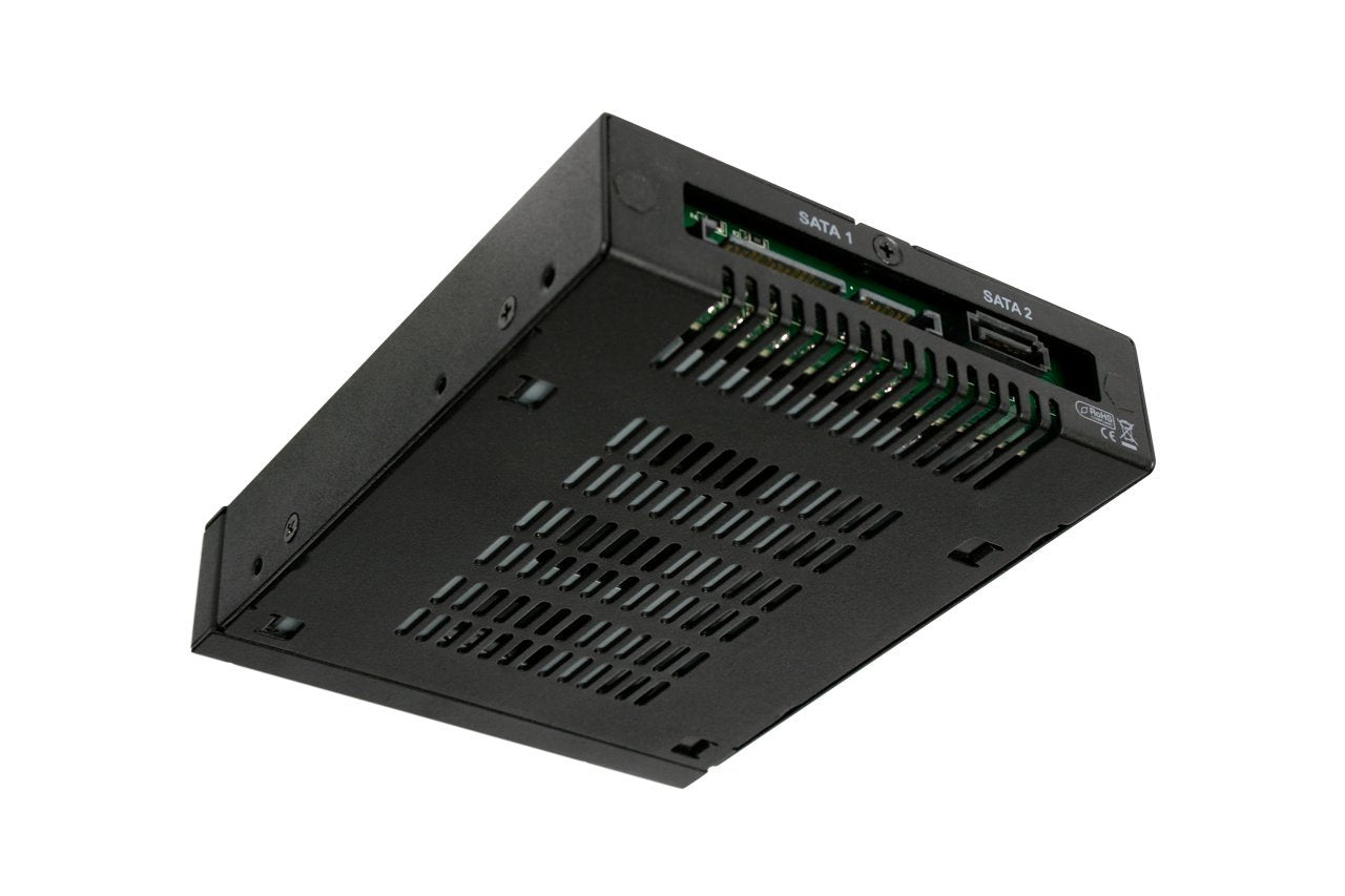ICY DOCK MB992SK-B 2X 2,5Zoll SATA HDD/SSD Wechselrahmen Fuer 2X 2,5Z SATA