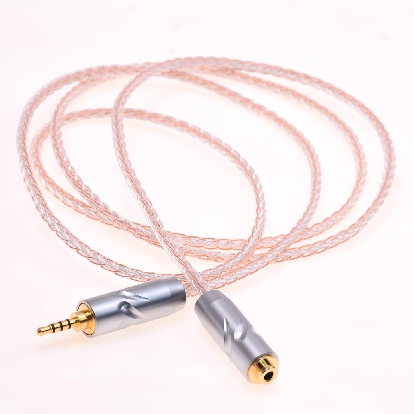GAGACOCC 2.5MM Male TRRS to 2.5MM TRRS Female Balanced Extension Cable 8 Cores 5N PCOCC Hybrid Headphone Audio Adapter Cable for Astell&Kern AK240…
