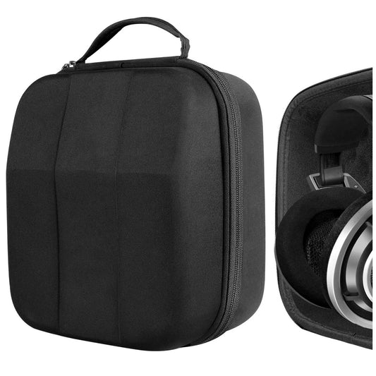 Geekria Shield Case for Large-Sized Over-Ear Headphones, Replacement Protective Hard Shell Travel Carrying Bag with Cable Storage, Compatible
