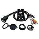 zdyCGTime 3.5mm & USB Flush Mount Cable - 1M, RCA Extension, Dash, Panel, Car, Boat, Motorcycle