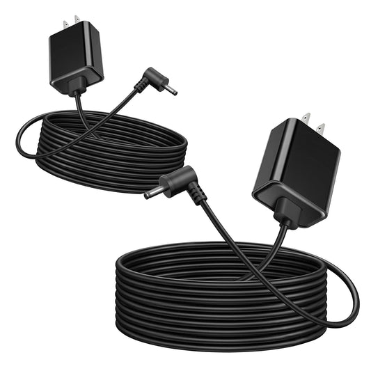 WZHENB 2 Pack Indoor/Outdoor DC Power Adapter Plug Charger for Ring Stick Up Cam Plug-in Camera & Ring Spotlight Cam, Pan Tilt Stick Up Camera