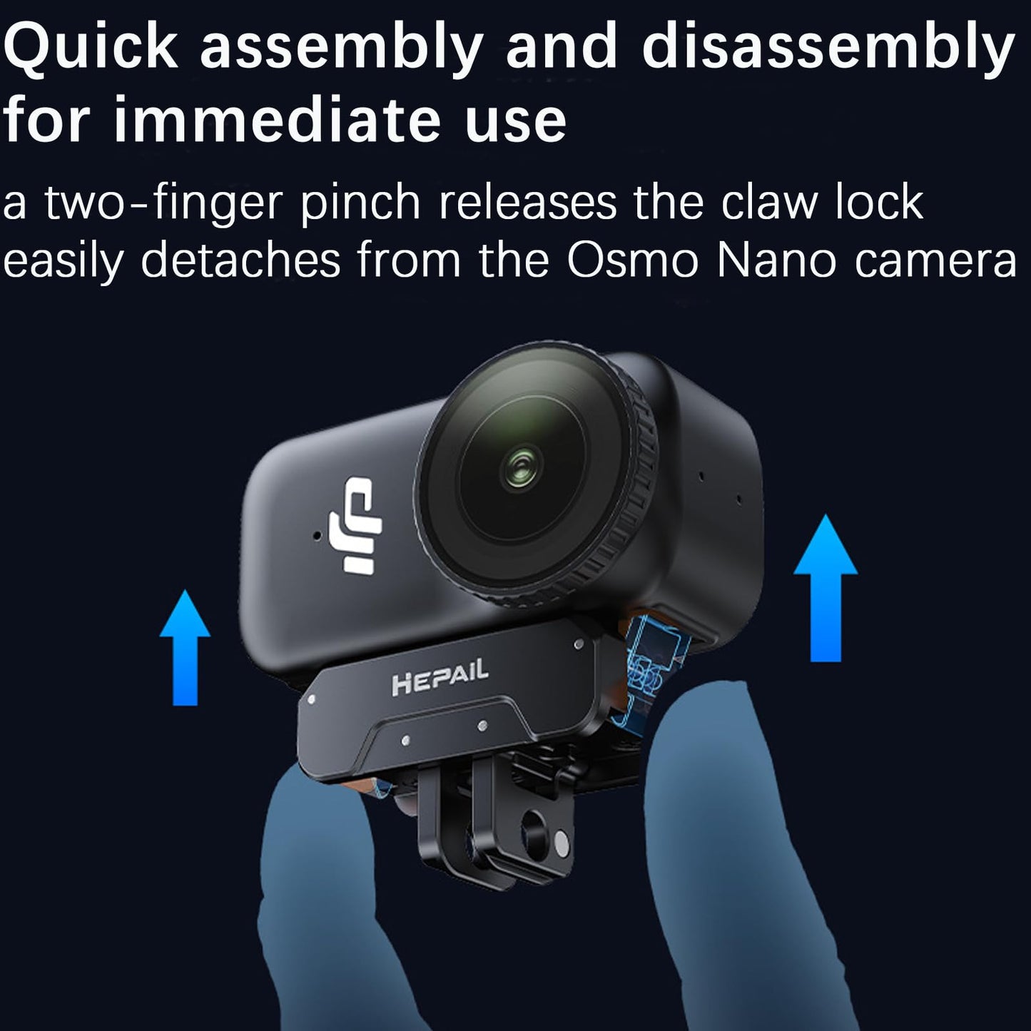Honlyn Magnetic Quick Release Adapter Mount for DJI Osmo Nano/DJI Osmo Action 6, Magnetic Adapter Expansion Stand with 1/4''Screws for DJI Osmo Action