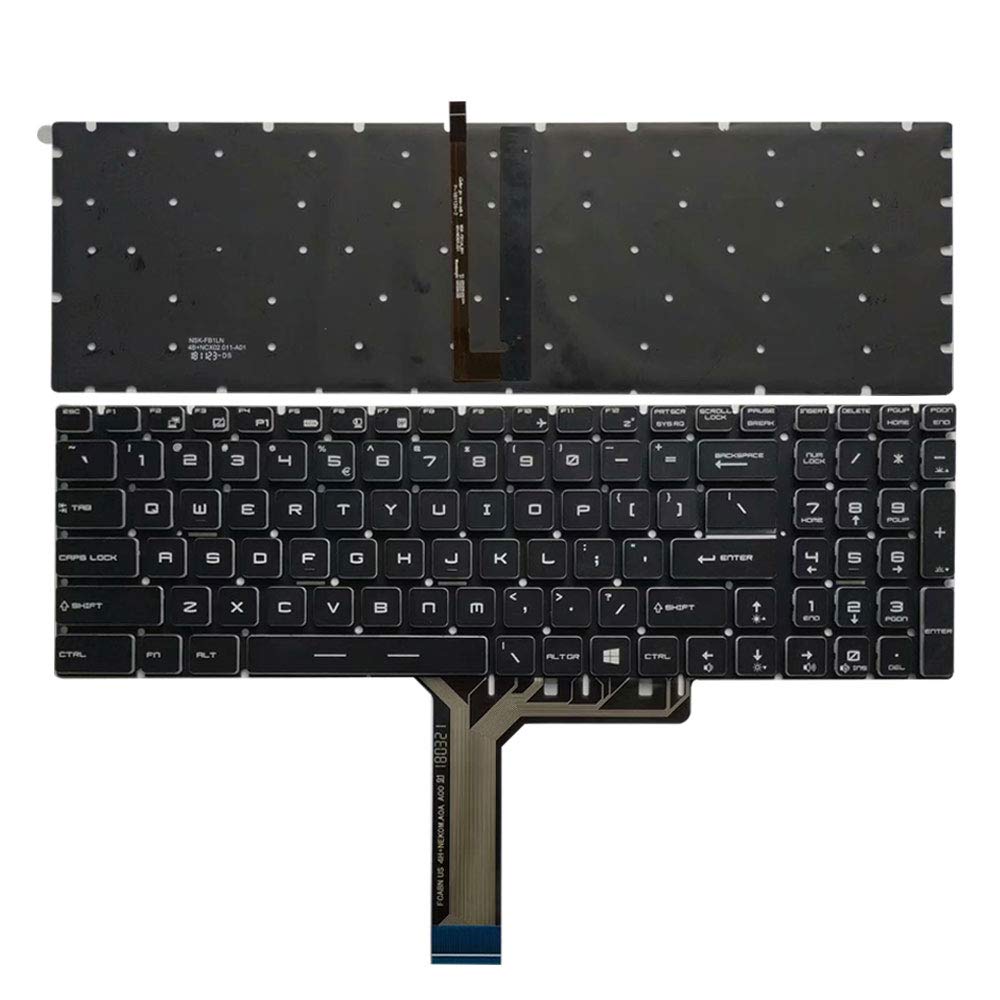 New Laptop Replacement Keyboard Fit MSI GE62-6QF GE62-6QE GE62-6QC GE62-6QL GE62-6QD US Layout