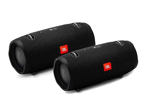 JBL Xtreme 2 Portable Wireless Bluetooth Speakers - Pair (Black) (Renewed)