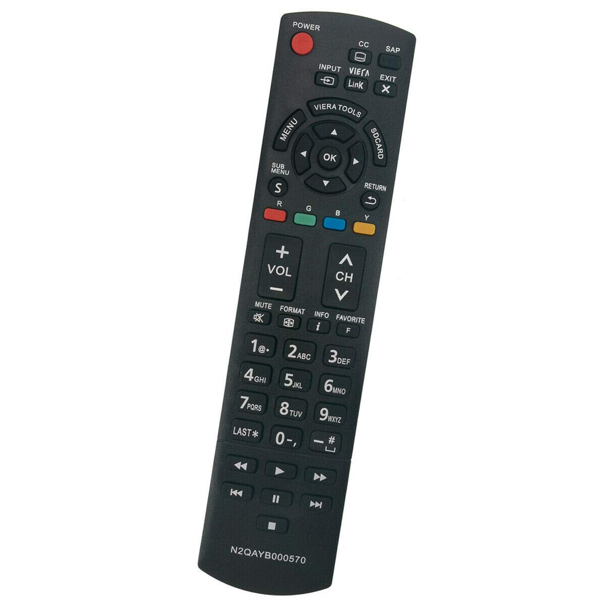 New N2QAYB000570 Replace Remote Control for Panasonic TV TC-P60S30UA TC-P60S30 TC-P50S30