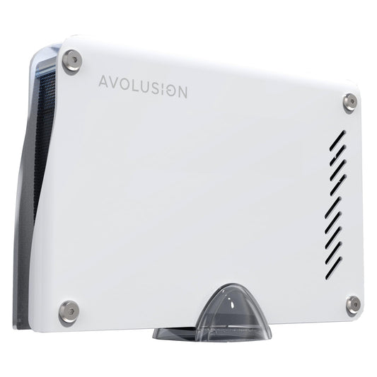 Avolusion PRO-M5 Series 4TB USB 3.0 External Gaming Hard Drive for PS5 Game Console (White, Metal Case) - 2 Year Warranty (Renewed)