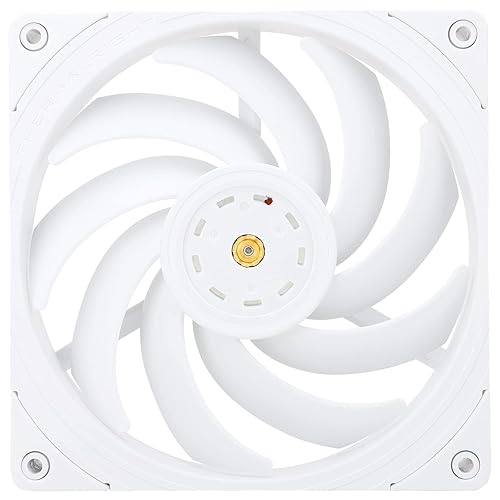Thermalright TL-B14W 140mm CPU Cooler Fan, Computer White Case Cooling, PWM Control, Static-Pressure Performance Fan,Glue Balancing Technology(Red mud