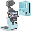 Honlyn Magnetic Mount for DJI Osmo Pocket 3 Adjustable Foldable Multifunctional Desktop Base Bracket Portable Durable Stand Holder (Blue)
