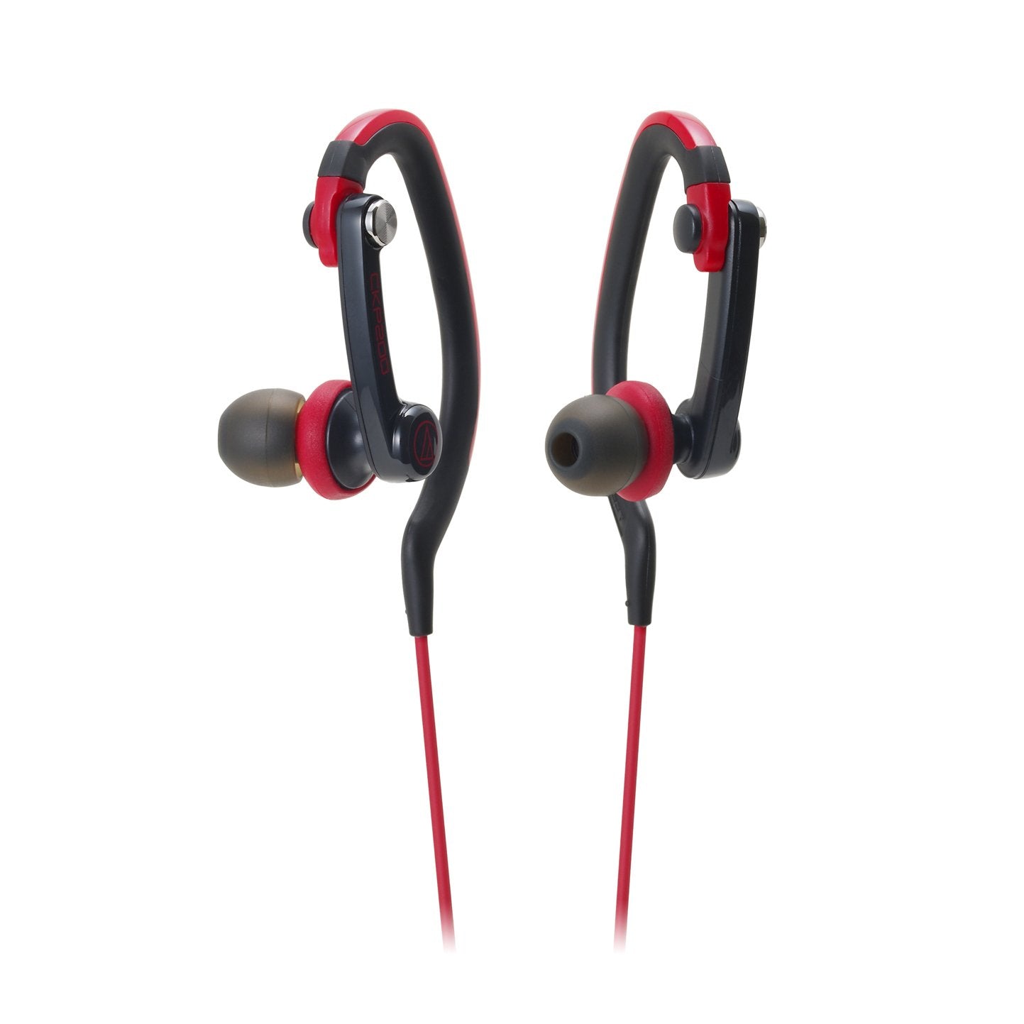 Audio Technica ATHCKP200RD Sportfit Headphones, Red