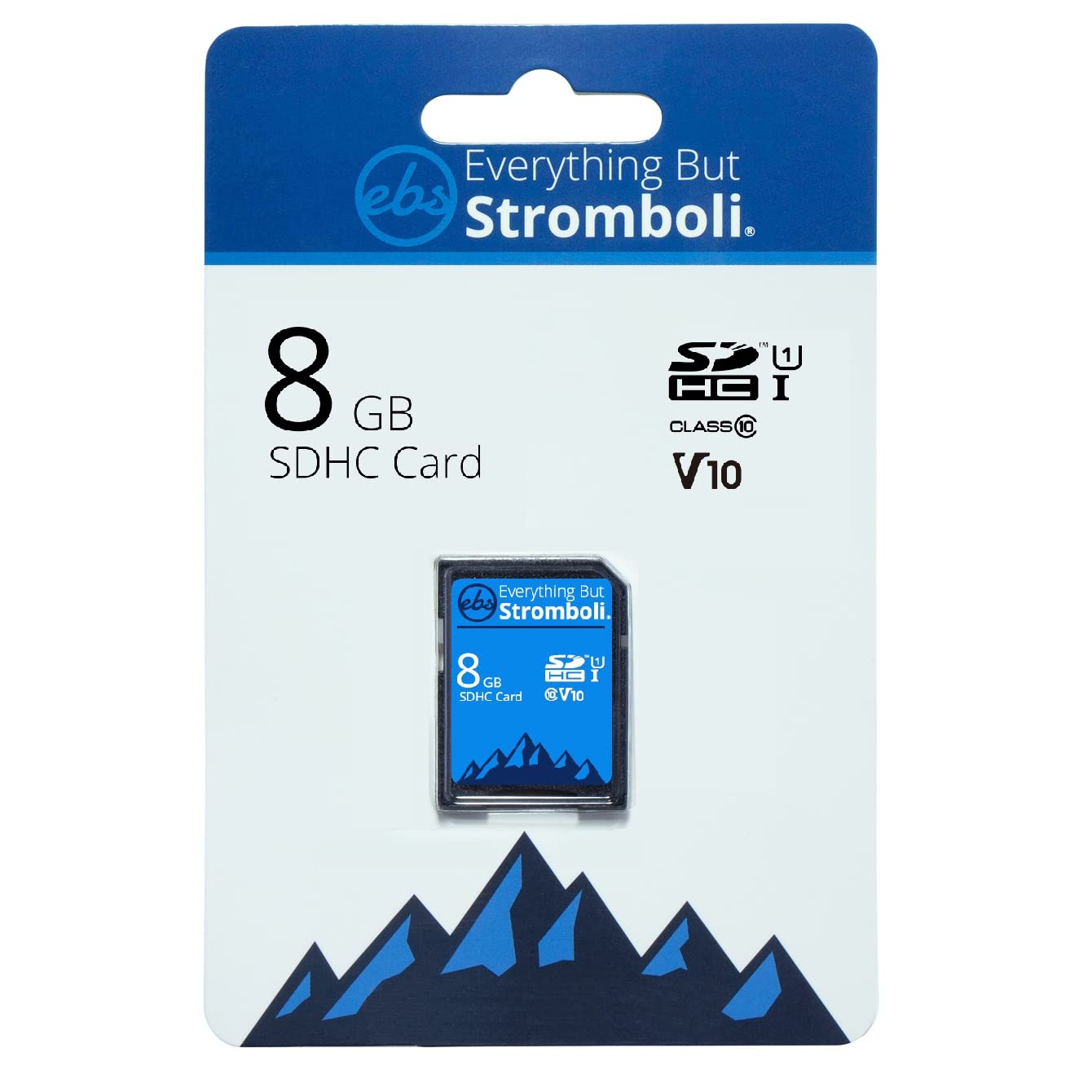 Everything But Stromboli 8GB SD Card (5 Pack) Speed Class 10 UHS-1 U1 C10 8G SDHC Memory Cards for Compatible Digital Camera, Computer, Trail Cameras