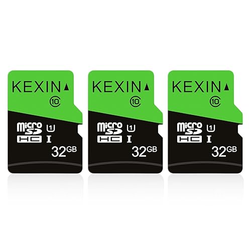 KEXIN 3 Pack 32GB Micro SD Card Memory Card MicroSDHC UHS-I Memory Cards Class 10 High Speed Card, C10, U1, 32 GB 3 Pack